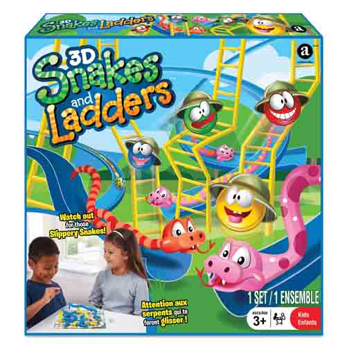 Jogo 3D – Snakes & Ladders – Brinclandia