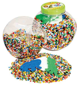 15K Beads & Pegboard In Tub Green