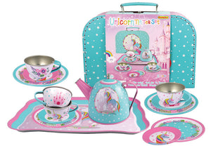 Unicorn Tin Tea Set In Carry Case