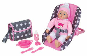 15" Soft Baby W/Car Seat